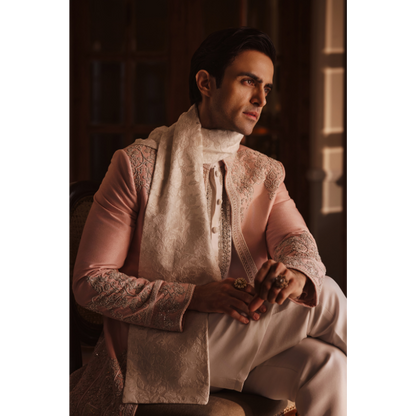 Zayyan Blush Embroidered Jacket