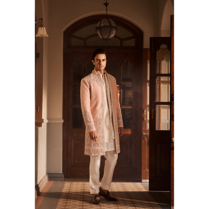 Zayyan Blush Embroidered Jacket