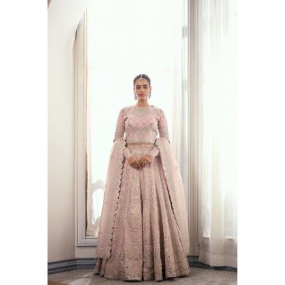 Gulnaar Blush Bridal Lehenga