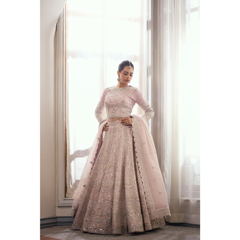Gulnaar Blush Bridal Lehenga