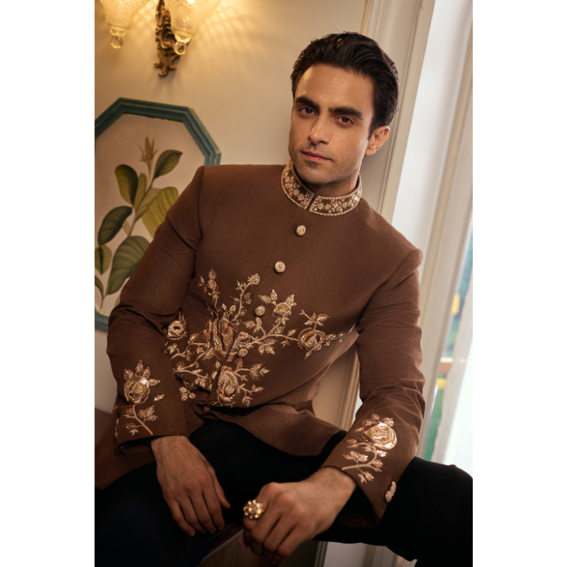 Shahmeer Mocha Prince Coat