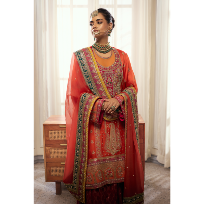 Zareen Coral Bridal Ensemble