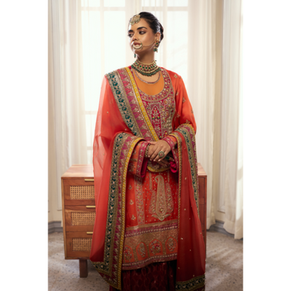 Zareen Coral Bridal Ensemble