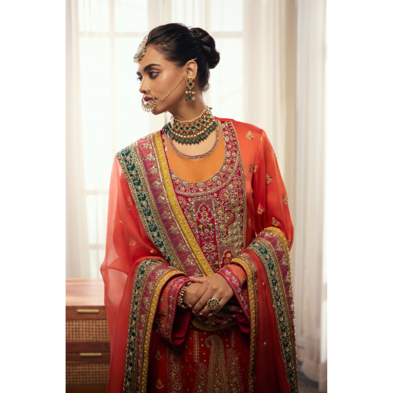 Zareen Coral Bridal Ensemble
