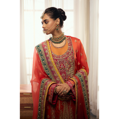Zareen Coral Bridal Ensemble