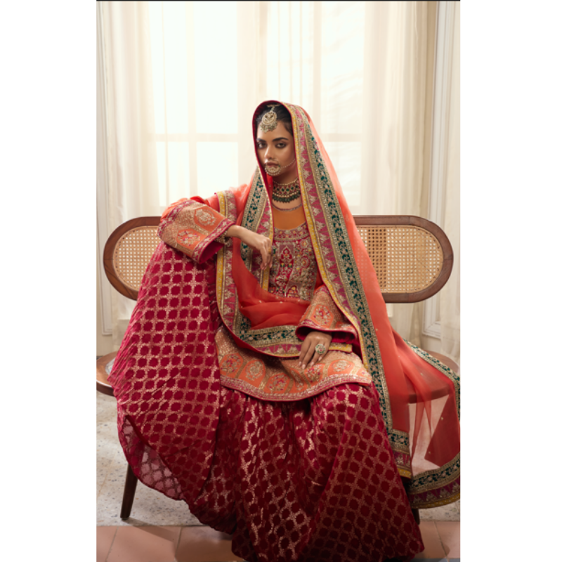 Zareen Coral Bridal Ensemble