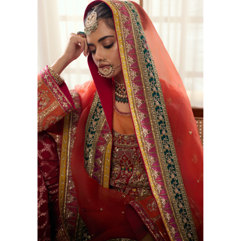 Zareen Coral Bridal Ensemble