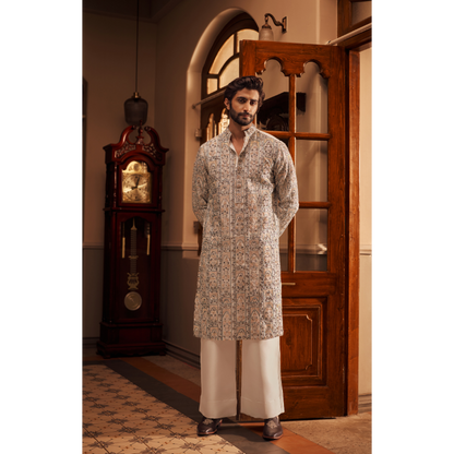 Shahzaib Ivory Heritage Kurta