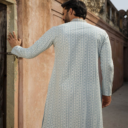 Muslin All Over Embroidery Work