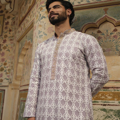 Muslin All Over Work Panjabi