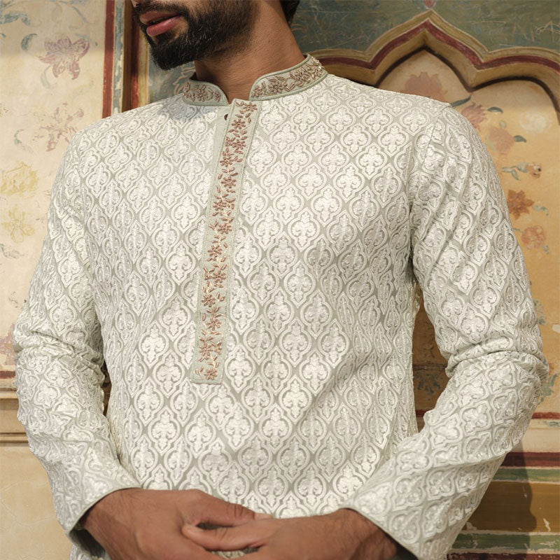Muslin All Over Work Panjabi 1