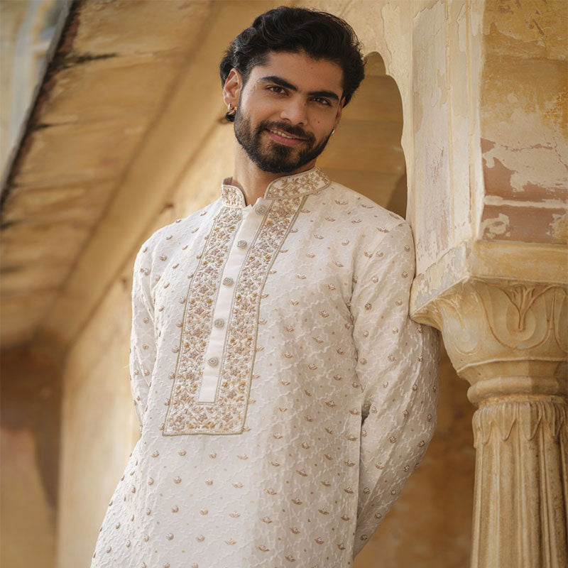 Zardosi and Embroidery Dui Sui Panjabi